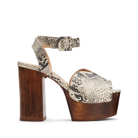 Schutz "Lubiana" Platforms Snake Embossed NEW! - Picture 2 of 8